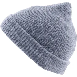 Wintermütze Berkeley Rip Strickmütze Beanie Mütze Wollmütze Unisex 100% Kaschmir grau No Size