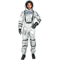 W WIDMANN MILANO Party Fashion - Kostüm Astronaut für Herren, Raumanzug mit Helm, Weltall Overall, Raumfahrer, Karnevalskostüme