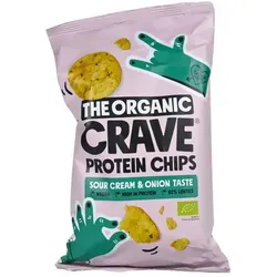 The Organic Crave Protein Chips Sour Cream & Onion Taste bio