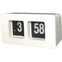 Fenteer Auto Flip Clock Schreibtisch Uhr Stumm Tisch Uhr Retro Flip Über Uhr Flip Interne Getriebe Betrieben Quarz Uhr Wanduhren dekorative - Schwarz