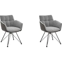 Set One by Musterring Stuhl Frisco Stoff Grau