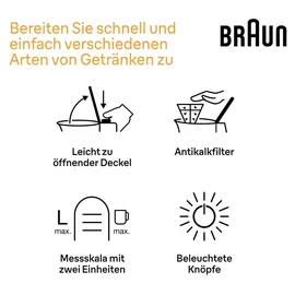 Braun PurShine WK 1500 edelstahl/schwarz