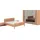 Musterring Schlafzimmer-Set Sorrent, Kleiderschrank, Bett & Nachtkommoden, teilmassiv Eiche, (2er-Set Nachtschränke, Drehtürenschrank 300 cm, Bett 180x200 cm), Bett mit Stollenfuß, Eiche teilmassiv, Spiegeltüren in Parsol-Bronze braun