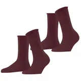 Esprit Freizeitsocken Esprit Damen Socken Basic Pure SO 2P 19583 rot 35-38