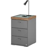 Set One by Musterring Nachtschrank »Lancaster Dielen« 1 Stk. tlg. inklusive LED-Beleuchtung, in 2 Farben erhältlich, B 41 x H 61 cm