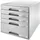 Leitz Schubladenbox Plus grau 52110085, DIN A4 mit 5 Schubladen, 1 St.
