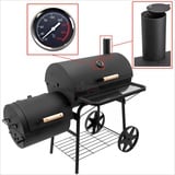 Smoker Grill fahrbar Grillwagen Barbecue BBQ Holzkohlegrill San Antonio XXL