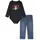 levi ́s ® kids LVB BEARRITO DENIM Set Hose schwarz 68