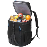 Hp hope Kühlrucksack 35L, Wasserdicht Isolierte Kühltasche 48 Dosen Faltbar Picknicktasche Kühlrucksack Groß für Camping Strand Outdoor Reisen Familie Picknick BBQ