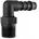 Winkel-Stück 19 mm R 3/8 schwarz