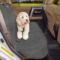 Kurgo Wander Rücksitz-Autoschondecke Hunde, Wasser- und schmutzabweisend, Universelle Passform, 140 cm Breite, Kohlegrau