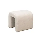 Möbel Kraft Hocker Textil 41 x 36 x 35 cm Weiß