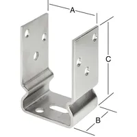 Vormann Schwere Stützenschuhe Balkenschuh 91 x 60 x 120 mm