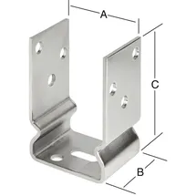 Vormann Schwere Stützenschuhe Balkenschuh 91 x 60 x 120 mm