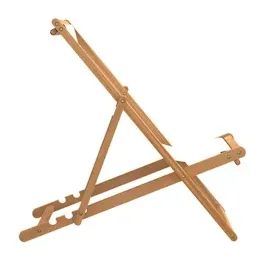 vidaXL Liegestuhl Teak 56 x 105 x 96 cm creme
