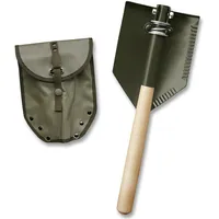 Max Fuchs Klappspaten, Holzstiel, Delux, PVC Hülle, 2-teilig