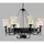 Searchlight Cartwheel 8-flg. 60W schwarz/weiß  Durchmesser  - Glas/Metall