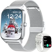 Smartwatch Herren Damen, Blutdruckuhr mit Bluetooth-Telefonie, mit Herzfrequenz SpO2 Stress, 100+ Sportmodi Fitnessuhr,Weltuhr, Schlafanalyse