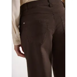 Cecil Stoffhose "Style Scarlett", Damen, Gr. 26, Länge 28, braun (macchiato braun), Web, Obermaterial: 97% Baumwolle, 3% Elasthan. Futter: 100% Baumwolle, unifarben, regular fit lang, Hosen Stoffhose, im Five-Pocket Style