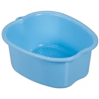 Relaxdays 2x Fußbadewanne, blau