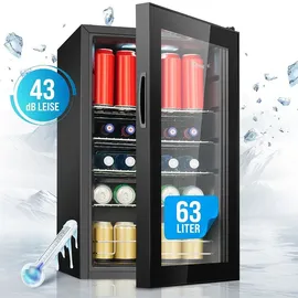 Bomann KSG 7287 Getränkekühlschrank (63 l, 740 mm hoch, Schwarz)