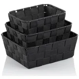 Kela Korb-Set Alvaro 3er Polypropylen Schwarz