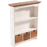 DESIGN DELIGHTS Wandschrank, Natur, Holz, 50x60x12 cm, Wohnzimmer, Regale, Wandregale