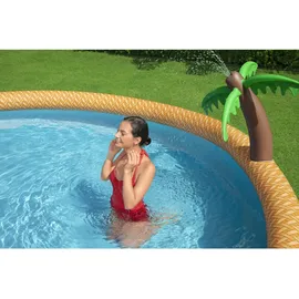BESTWAY Fast Set Paradise Palms Set 457 x 84 cm inkl. Filterpumpe