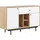 Beliani Sideboard 119 x 84 x 35 cm Braun / Weiß