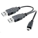 Vivanco USB Y Verbindungskabel, 1m (45290)