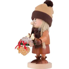 Christian Ulbricht Räuchermann Wichtel Striezel Mädchen 29 cm beige