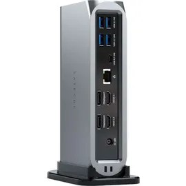Satechi Multimedia Pro Dock + USB Hub, Grau,