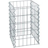 Estexo Gabionen-Säule eckig Steinkorb 4-Eck Säulengabione 50/100/150/200 cm Höhe
