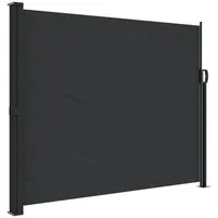 VidaXL Seitenmarkise Ausziehbar Schwarz 160x300 cm