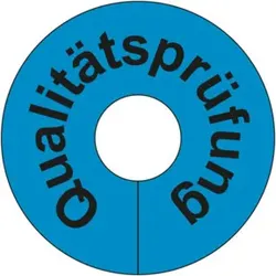 Eichner PVC-Anhänger QUALITÄTSPRÜFUNG, blauer