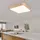 ETC Shop Deckenlampe LED Fernbedienung Holz Wohnzimmer Deckenleuchte Memory-Funktion Backlight CCT-Schaltung, Metall, 36W 1480lm 3000-6000K, LxBxH