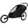 Hamax Breeze 2 Sitzer Kinderanhänger schwarz