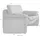 PLACES OF STYLE Sessel Luna Naturleder 110 x 80 x 88 cm grau