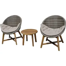 Garden Pleasure Reno Set 3-tlg. Grau