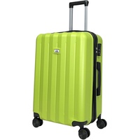 MY TRAVEL BAG ABS Hartschalen-Koffer Trolley Reisekoffer Tasche (Handgepäck-Mittel-Groß-Set) Zwillingsrollen (Grün, Handgepäck (55cm))