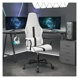 vidaXL Gaming-Stuhl Kunstleder Schwarz und Weiß