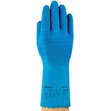 Ansell VersaTouch 62-401 Naturgummilatex Handschuhe, Chemikalien- und Flüssigkeitsschutz, Blau, Größe 10 (6 Paar pro Beutel)