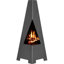 VICTORIA - Gartenofen Faiko 4 Terrassenofen 120 Cm Kamin Holzofen 25429 Feuersäule Gartenkamin Modern Hitzebeständig
