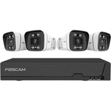 Foscam FN9108E-B4-2T Überwachungsset mit 4 Überwachungskameras weiß