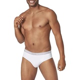 Sloggi Herren GO ABC Midi 6P Slip, White, L