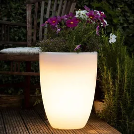 8 seasons DESIGN Shining Curvy Pot S 39 x 39 cm Weiß