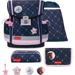 Belmil Classy Plus ergonomisches Schulranzenset 5tlg. - "Midnight Gallop" Koffer24