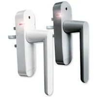 Schellenberg Fenstergriff mit Alarmfunktion, 32-43 mm Stiftlänge, 118 dBA, mit Batterien, Weiß
