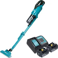 Makita DCL286FSM2 Akku Staubsauger Blau inkl. 2x 4,0 Ah