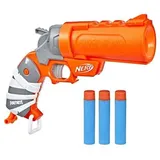 NERF – Fortnite – Flare Dart Blaster, lässt sich laden, 3 Nerf Mega AccuStrike Darts, Priming Grip